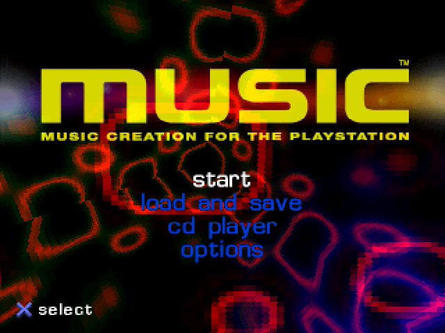 Screenshot Music : Music Creation for the PlayStation