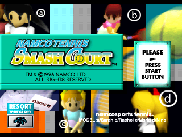 Screenshot Namco Tennis Smash Court