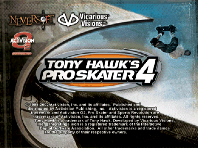 Screenshot Tony Hawk's Pro Skater 4