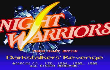 Screenshot Night Warriors : Darkstalkers' Revenge