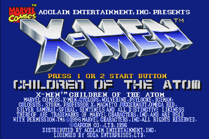 Screenshot X-Men : Children of the Atom