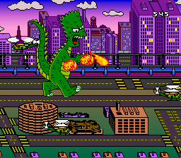 Screenshot The Simpsons : Bart's Nightmare