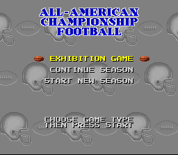 Screenshot All-American Championship Football