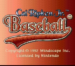 Screenshot Cal Ripken Jr. Baseball