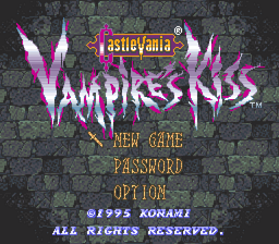 Screenshot Castlevania : Vampire's Kiss