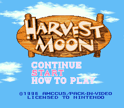 Screenshot Harvest Moon
