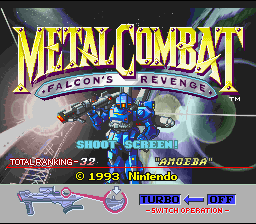 Screenshot Metal Combat : Falcon's Revenge