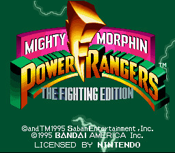 Screenshot Mighty Morphin Power Rangers : The Fighting Edition