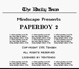 Screenshot Paperboy 2