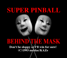 Screenshot Super Pinball : Behind the Mask