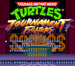 Screenshot Teenage Mutant Hero Turtles : Tournament Fighters