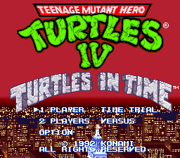 Screenshot Teenage Mutant Hero Turtles IV : Turtles in Time