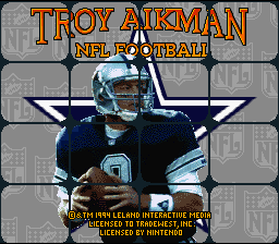 Screenshot Troy Aikman NFL Football