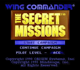 Screenshot Wing Commander : The Secret Missions