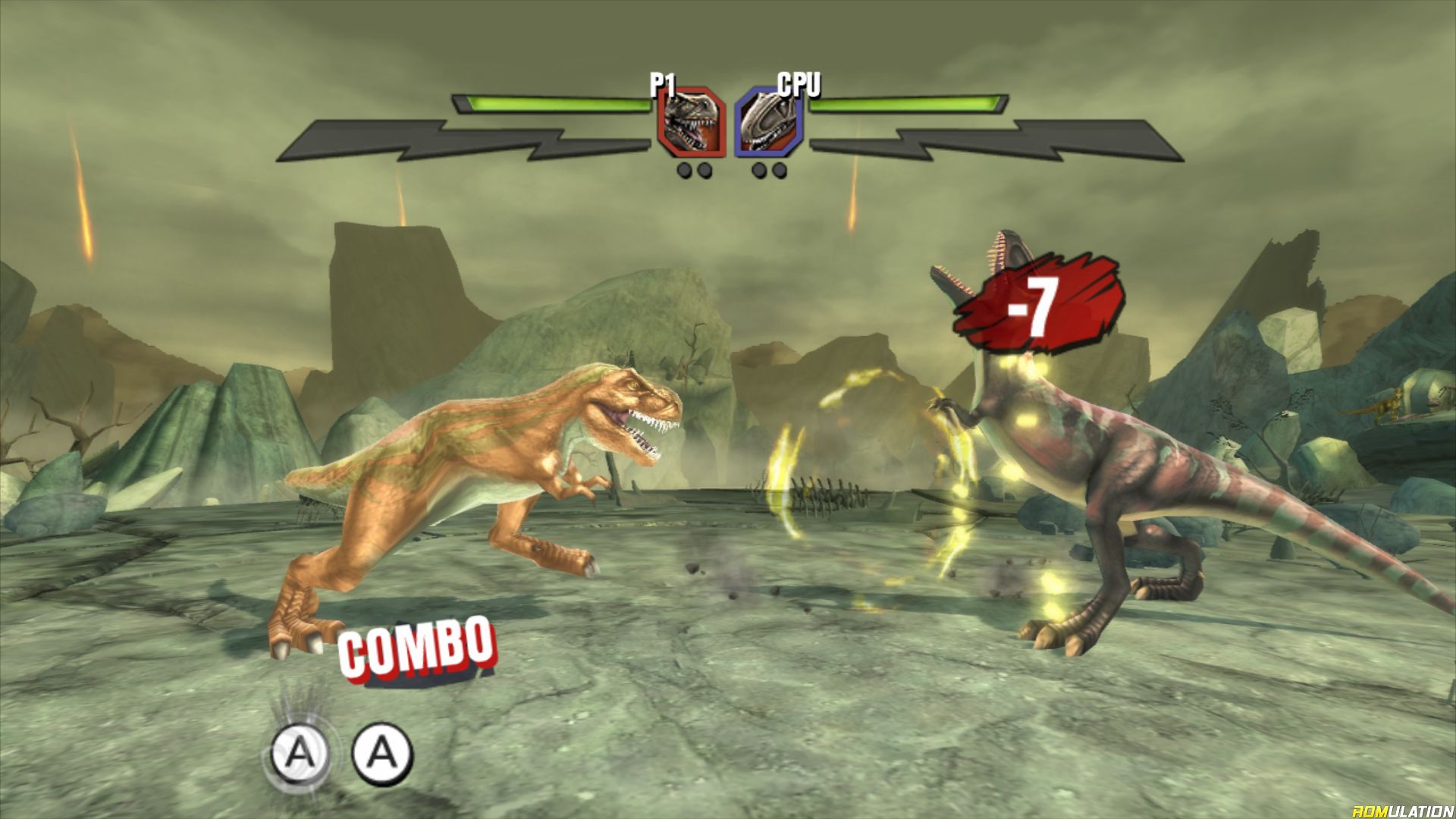 Screenshot Combat De Géants : Dinosaures