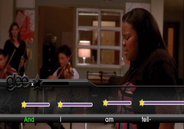 Screenshot Glee Karaoke Revolution