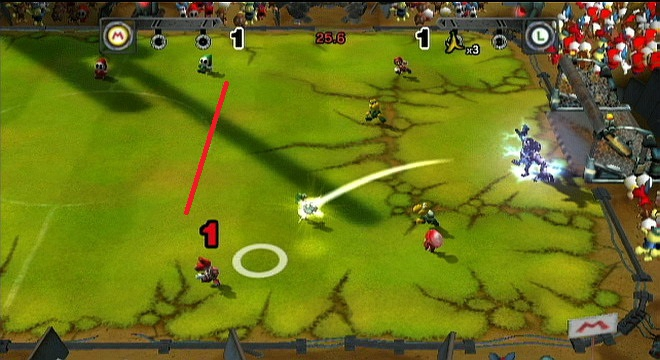 Screenshot Mario Strikers Charged Football