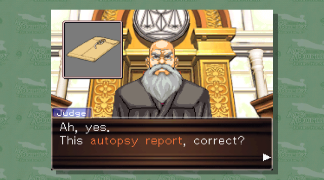 Screenshot Phoenix Wright Ace Attorney: Justice For All