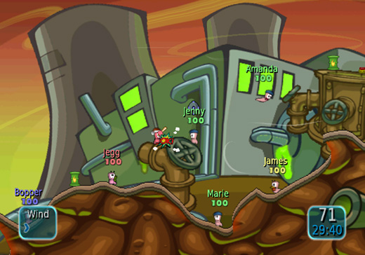 Screenshot Worms Battle Islands
