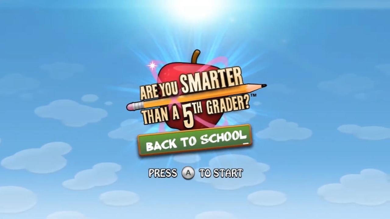 Screenshot Are You Smarter Than A 5th Grader? Back to School