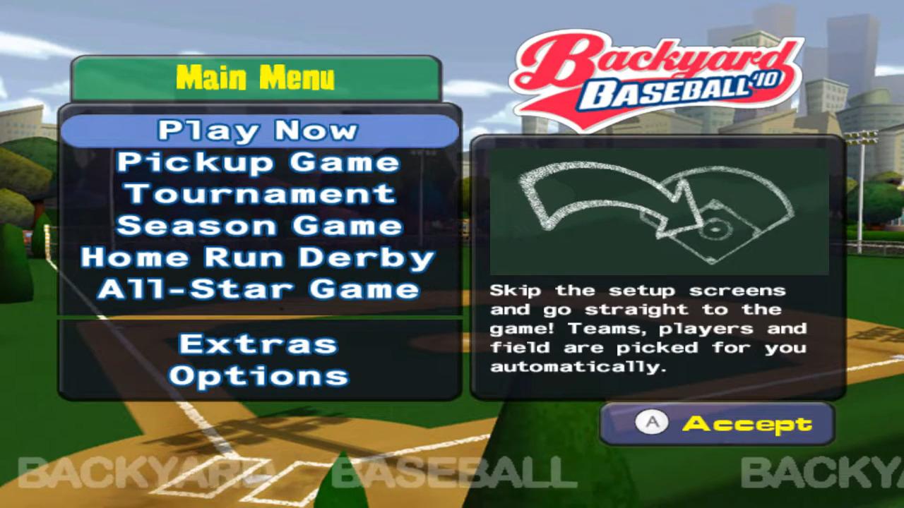 Screenshot Backyard Baseball '10