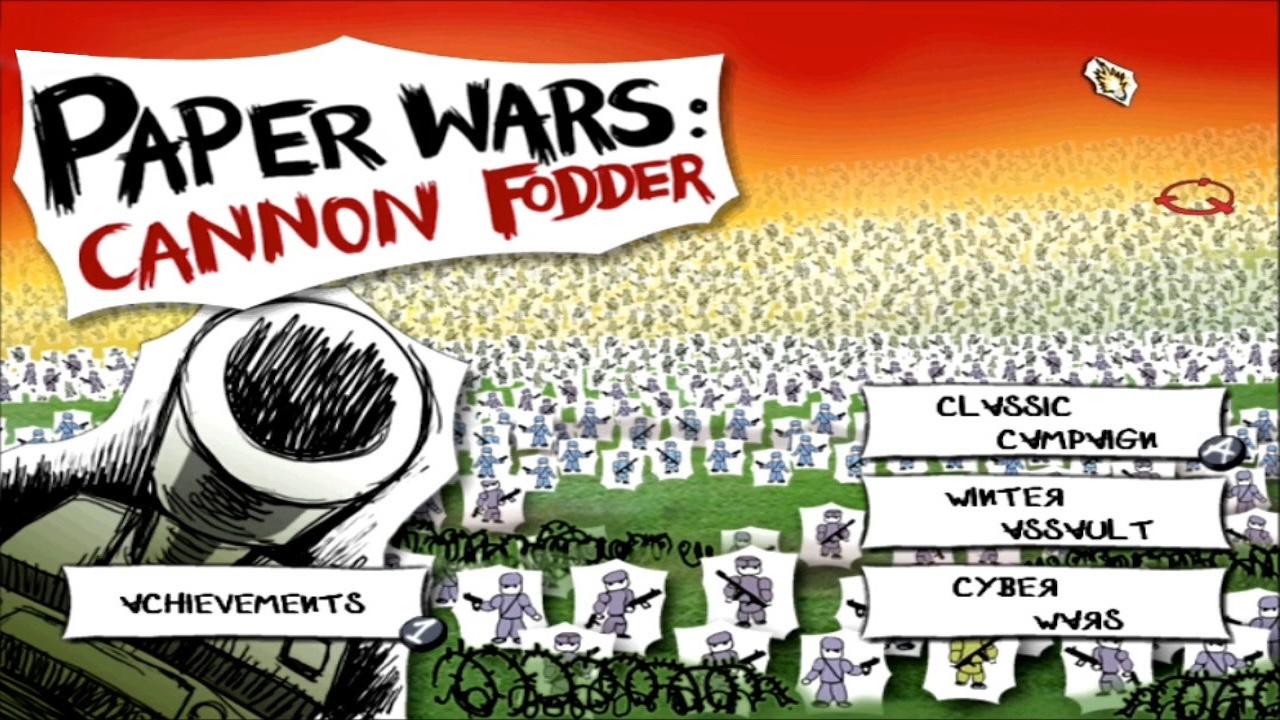 Screenshot Paper Wars : Cannon Fodder