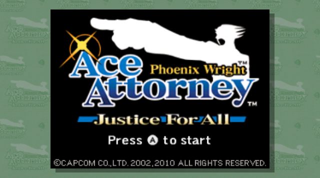 Screenshot Phoenix Wright Ace Attorney: Justice For All