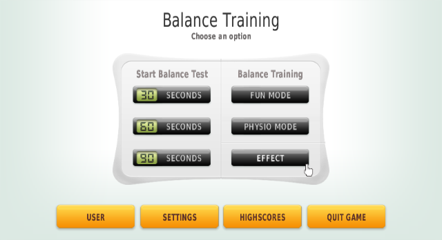 Screenshot Entraînement D'equilibre Physiofun