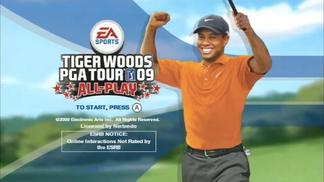 Screenshot Tiger Woods Pga Tour 09 All-play