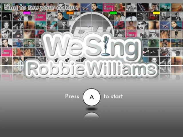 Screenshot We Sing : Robbie Williams