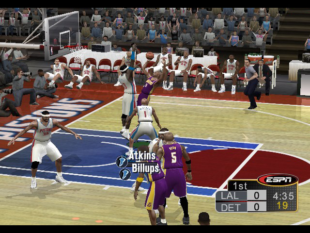 Screenshot ESPN NBA 2K5