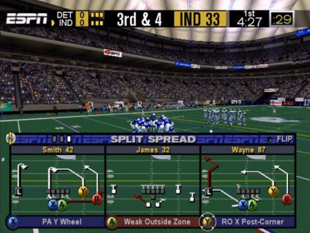 Screenshot ESPN NFL Football