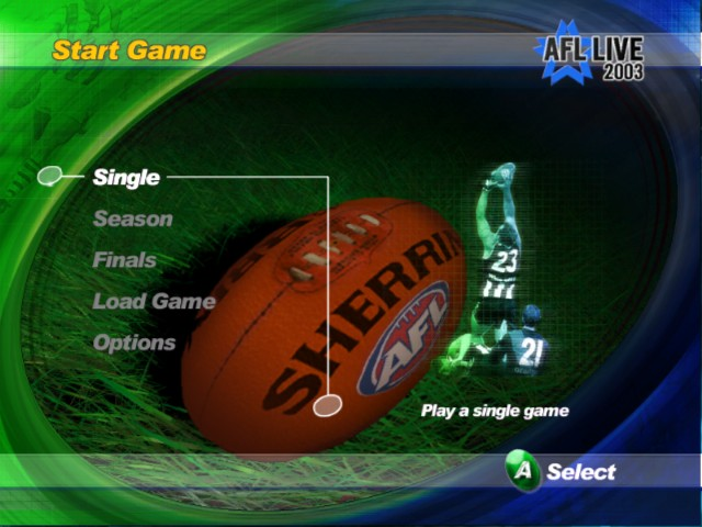 Screenshot AFL Live 2003