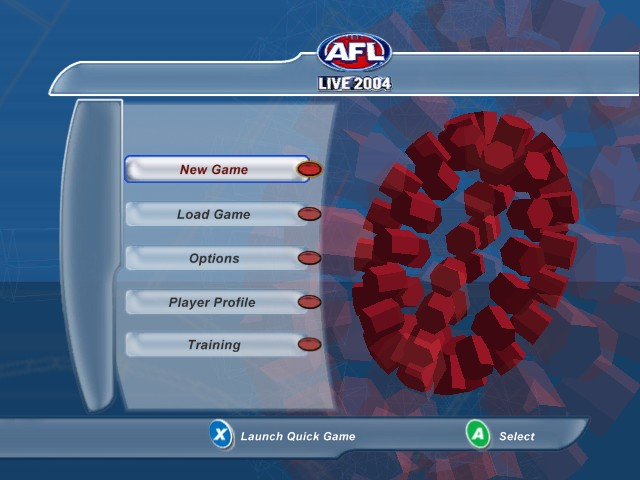 Screenshot AFL Live 2004