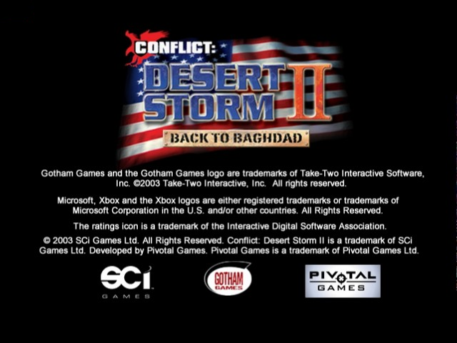 Screenshot Conflict : Desert Storm II