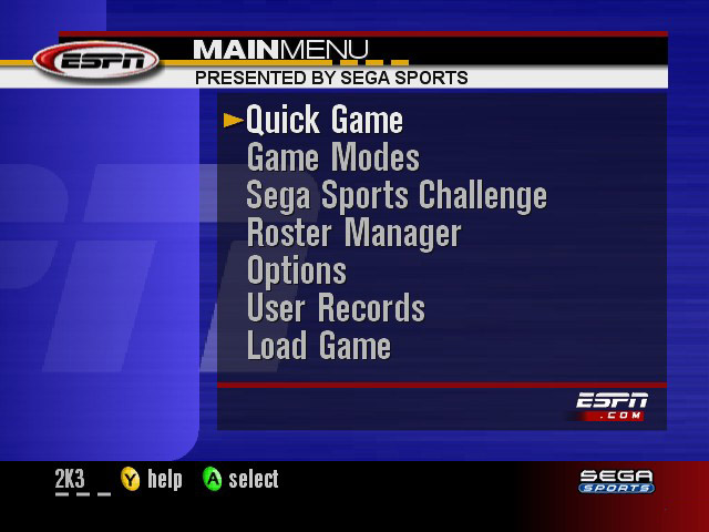 Screenshot World Series Baseball 2K3