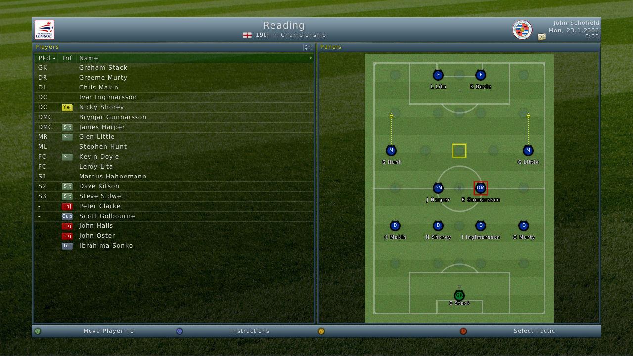 Screenshot Football Manager 2006